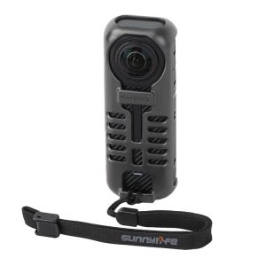 Insta360 X4 Sunnylife Graphene Case High Thermal Conductivity Protective Case with Hand Strap (Black)
