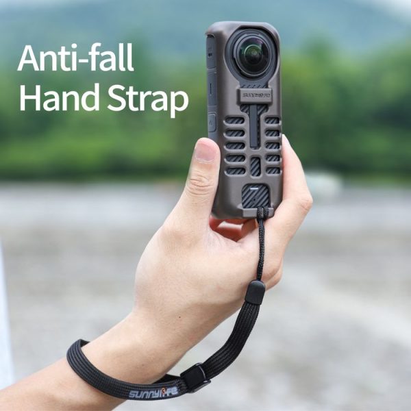 Insta360 X4 Sunnylife Graphene Case High Thermal Conductivity Protective Case with Hand Strap (Black) - Image 6