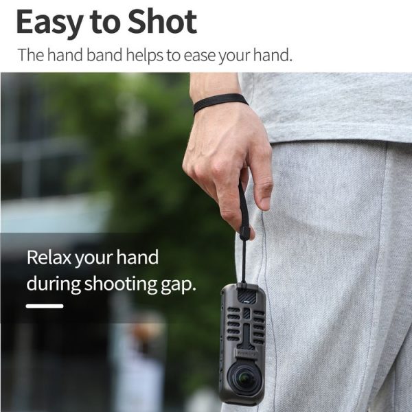 Insta360 X4 Sunnylife Graphene Case High Thermal Conductivity Protective Case with Hand Strap (Black) - Image 7