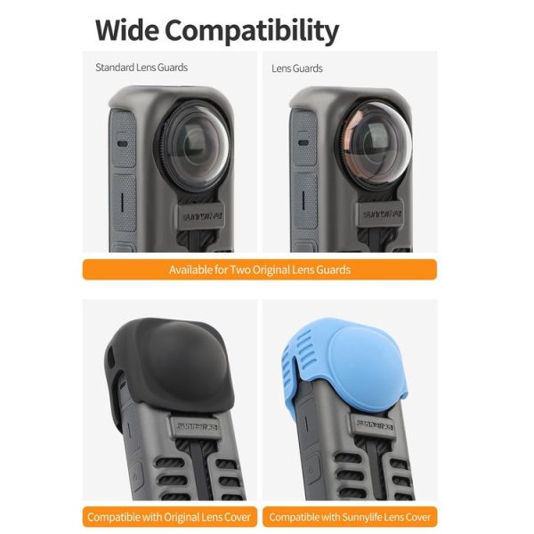Insta360 X4 Sunnylife Graphene Case High Thermal Conductivity Protective Case with Hand Strap (Black) - Image 9