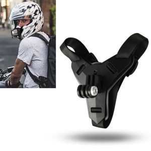 Helmet Belt Mount for GoPro, Insta360, DJI and Other Action Cameras (Black)