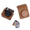 Fujifilm Instax mini 99 Full Body Camera PU Leather Case Bag with Strap (Brown) - Image 3