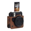 Fujifilm Instax mini 99 Full Body Camera PU Leather Case Bag with Strap (Brown) - Image 6