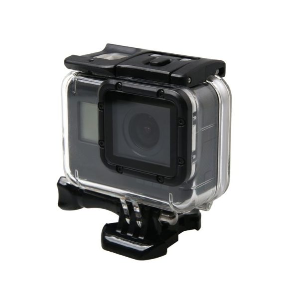 GoPro HERO6 / 5 Waterproof Housing Protective Case + Hollow Back Cover with Buckle Basic Mount & Screw