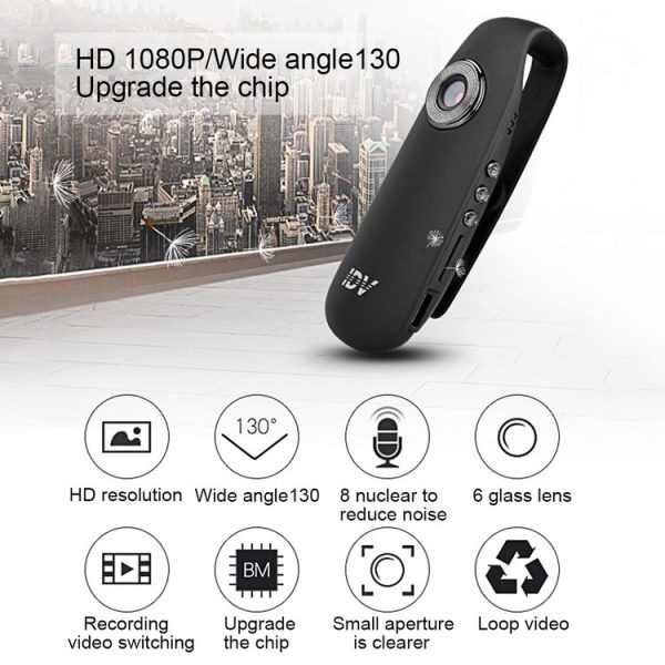 IDV 007 HD 1080P Portable Meeting Recorder Camera with Clip, Novatek 99142, Support Voice Recorder / Loop Recording / Motion Detection - Image 7