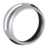 49mm Metal Vented Lens Hood for Fujifilm X100 (Silver) - Image 3