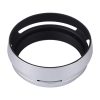 49mm Metal Vented Lens Hood for Fujifilm X100 (Silver) - Image 5