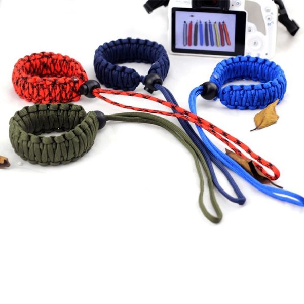 DIY Weave Style Anti-lost Colorful Wrist Strap Grip Emergency Survival Bracelet for DSLR / SLR Cameras, Random Color Delivery - Image 4