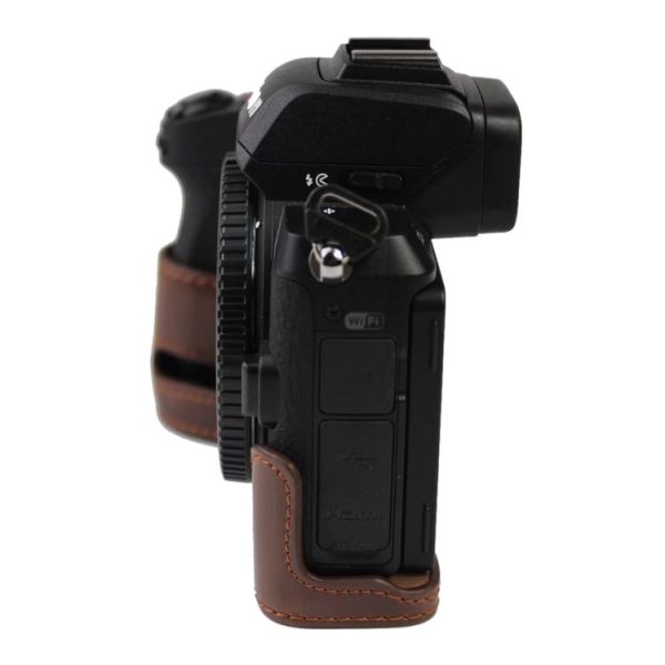 1 / 4 inch Thread PU Leather Camera Half Case Base for Nikon Z50 (Black) - Image 6
