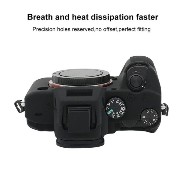 Sony A7 III / ILCE-7M3 / A7R III Soft Silicone Protective Case (Black) - Image 5