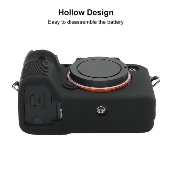 Sony A7 III / ILCE-7M3 / A7R III Soft Silicone Protective Case (Black) - Image 6