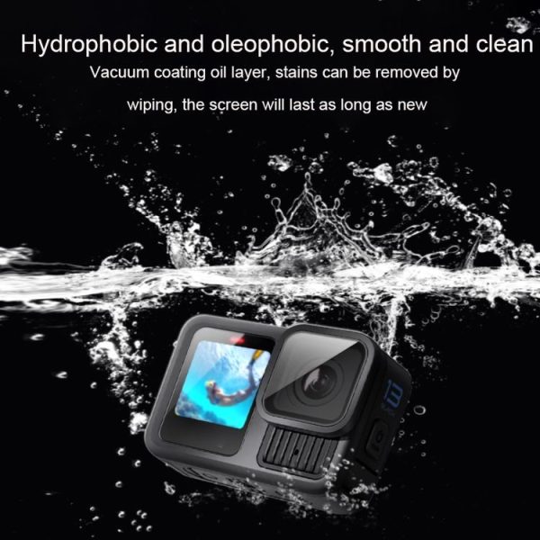 GoPro HERO13 Black Lens and Front Back Screen 9H Tempered Glass Film - Image 6