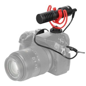 BOYA BY-MM1+ Cardioid Condenser Microphone with Windshield for Smartphones, DSLR Cameras and Video Cameras