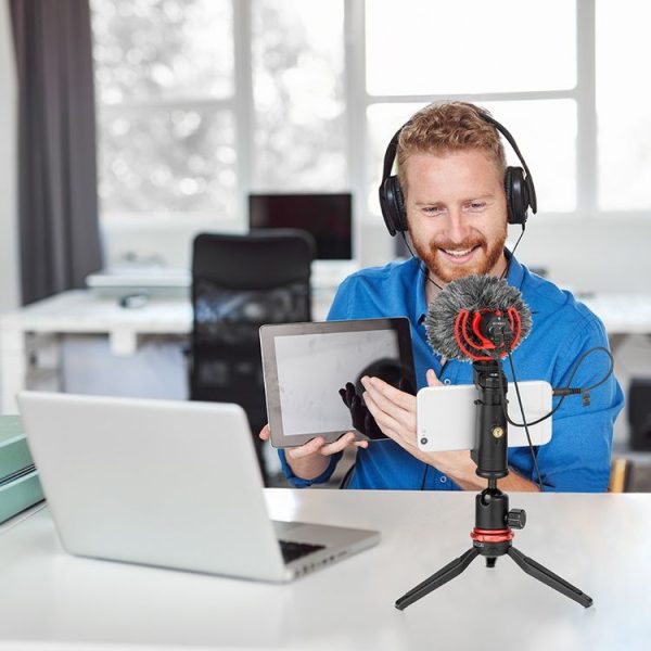 BOYA BY-MM1+ Cardioid Condenser Microphone with Windshield for Smartphones, DSLR Cameras and Video Cameras - Image 11