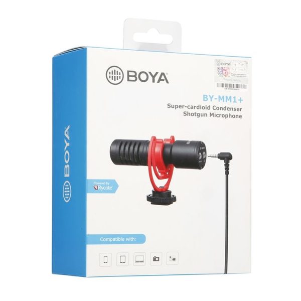 BOYA BY-MM1+ Cardioid Condenser Microphone with Windshield for Smartphones, DSLR Cameras and Video Cameras - Image 6