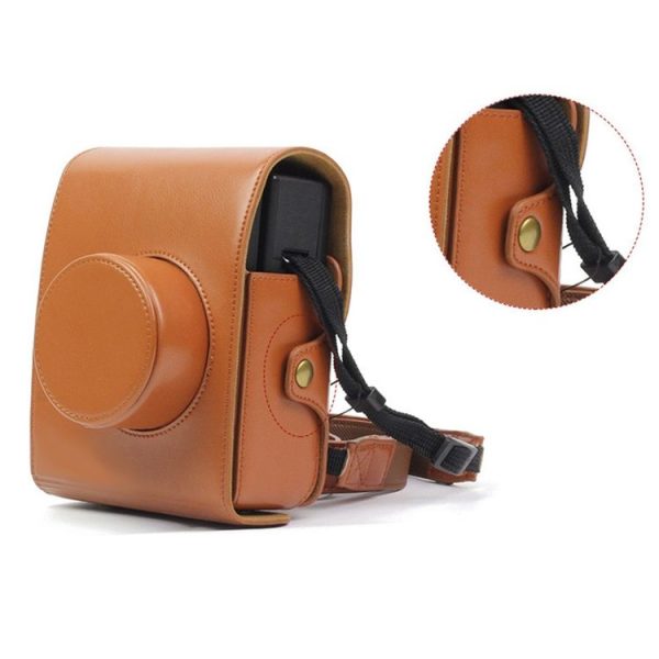 Vintage PU Leather Camera Case Bag For LOMO Automat Instax Camera (Brown) - Image 2