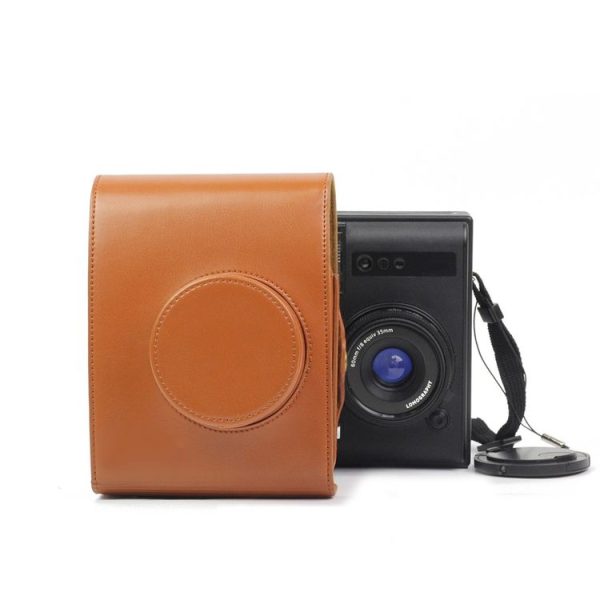 Vintage PU Leather Camera Case Bag For LOMO Automat Instax Camera (Brown) - Image 3