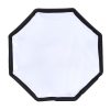 20cm Universal Octangle Style Flash Folding Soft Box, Without Flash Light Holder (Black + White) - Image 2