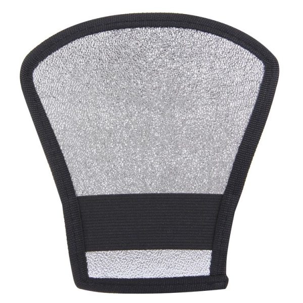 2 in 1 (Silver / White) Fan-shaped Folding Reflector Board, Size: 20.0 x 18.5 x 10.5 cm - Image 2