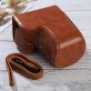 Full Body Camera PU Leather Case Bag with Strap for Sony ILCE-6500 / A6500 (Brown) - Image 3