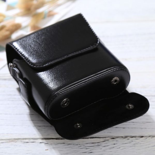 Full Body Camera PU Leather Case Bag with Strap for FUJIFILM instax mini 90 / 25 / 7 / 8 / 9 (Black) - Image 6