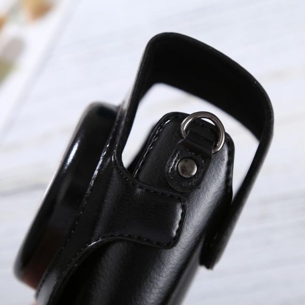Full Body Camera PU Leather Case Bag with Strap for FUJIFILM instax mini 90 / 25 / 7 / 8 / 9 (Black) - Image 7