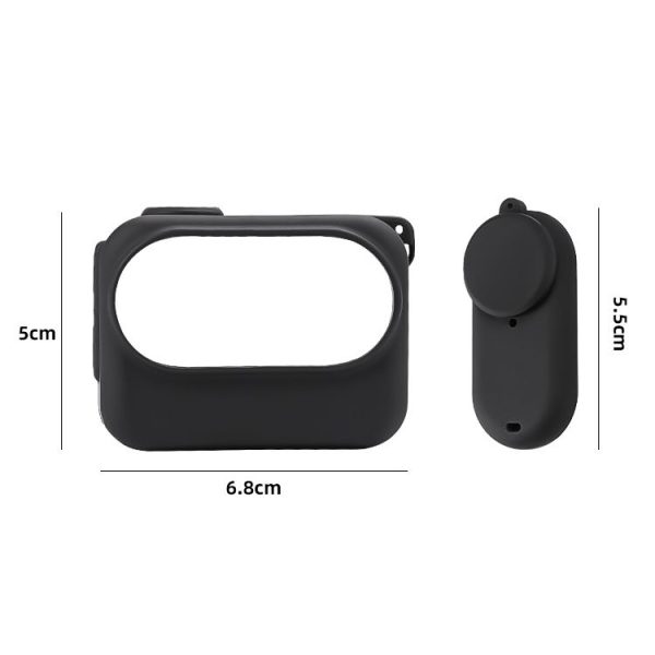 Insta360 GO 3 Camera Body Charging Case Silicone Case with Lens Cap & Strap (White) - Image 2
