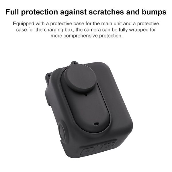 Insta360 GO 3 Camera Body Charging Case Silicone Case with Lens Cap & Strap (White) - Image 4