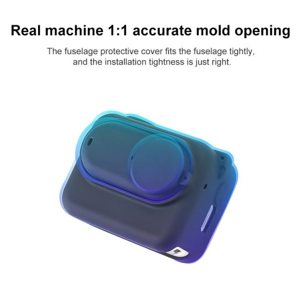 Insta360 GO 3 Camera Body Charging Case Silicone Case with Lens Cap & Strap (White) - Image 5