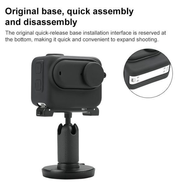 Insta360 GO 3 Camera Body Charging Case Silicone Case with Lens Cap & Strap (White) - Image 6
