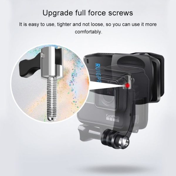 RUIGPRO 360 Degree Rotation J-Type Backpack Rec-Mounts Clip Clamp Mount with Screw for GoPro HERO9 Black / HERO8 Black / HERO7 / 6 / 5, DJI Osmo Action, Xiaoyi and Other Action Cameras - Image 4