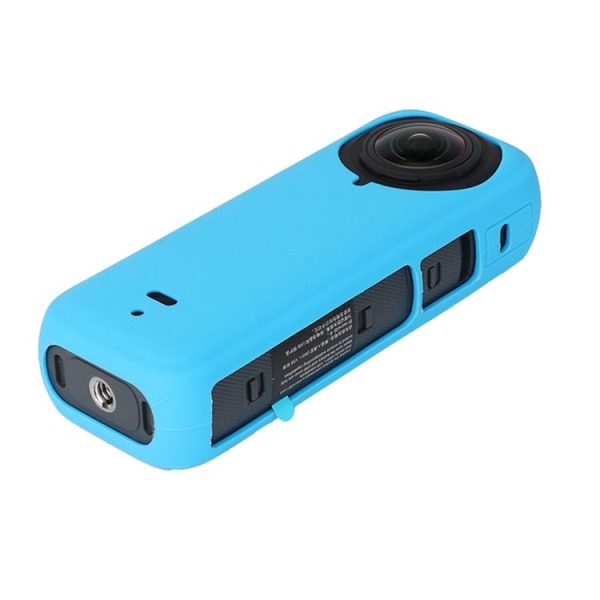 Insta360 X4 Silicone Protective Case with Lens Cover (Blue) - Image 3