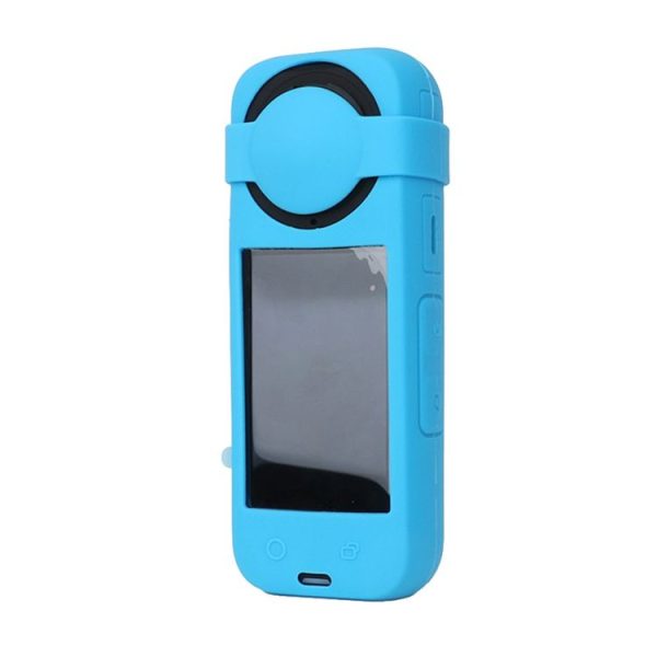 Insta360 X4 Silicone Protective Case with Lens Cover (Blue) - Image 4