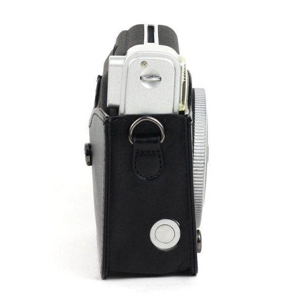 PU Leather Camera Protective bag for FUJIFILM Instax Mini 90 Camera, with Adjustable Shoulder Strap (Black) - Image 3