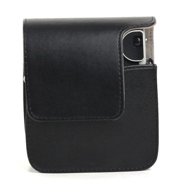 PU Leather Camera Protective bag for FUJIFILM Instax Mini 90 Camera, with Adjustable Shoulder Strap (Black) - Image 4