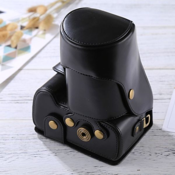 Full Body Camera PU Leather Case Bag for Nikon D3200 / D3300 / D3400 (18-55mm / 18-105mm Lens) (Black) - Image 5