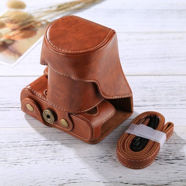 Full Body Camera PU Leather Case Bag with Strap for FUJIFILM XT10 / XT20 (16-50mm / 18-55mm Lens) (Brown) - Image 5