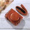 Full Body Camera PU Leather Camera Case Bag with Strap for Canon PowerShot G7 X Mark II (Brown) - Image 2