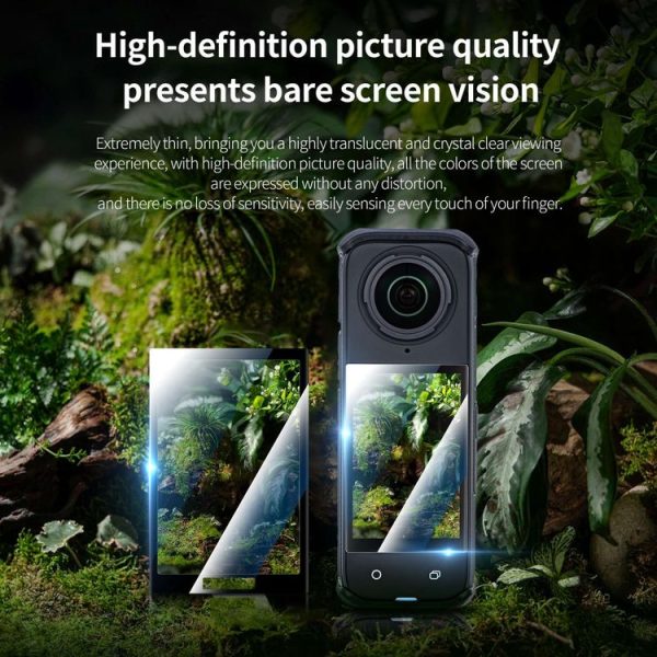 Insta360 X4 STARTRC 2pcs HD Tempered Glass Film (Black) - Image 4