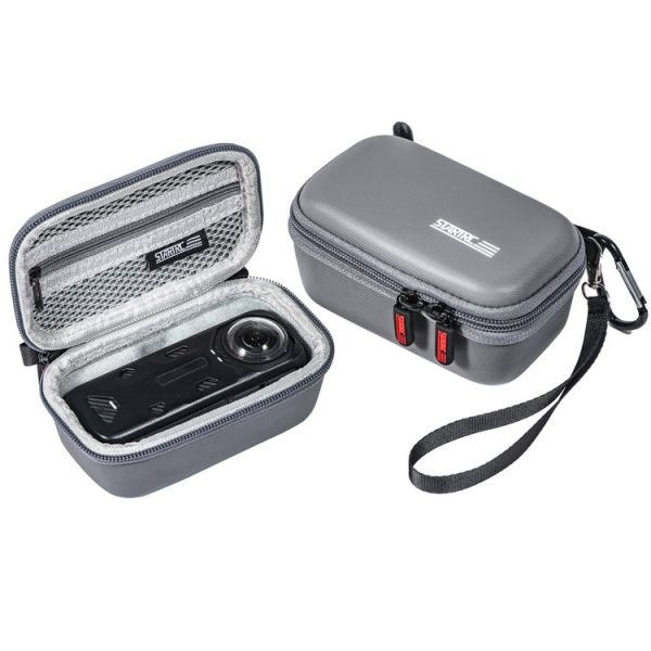 Insta360 X4 STARTRC Camera Carry Case with Carabiner & Strap (Grey)