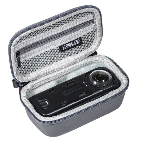 Insta360 X4 STARTRC Camera Carry Case with Carabiner & Strap (Grey) - Image 5