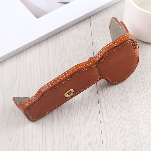 1 / 4 inch Thread PU Leather Camera Half Case Base for Nikon Z6 / Z7 (Brown) - Image 4