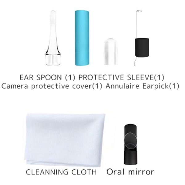 I96 0.3MP HD Visual Ear Nose Tooth Endoscope Borescope with 6 LEDs, Lens Diameter: 5.5mm, Length: 2m - Image 2
