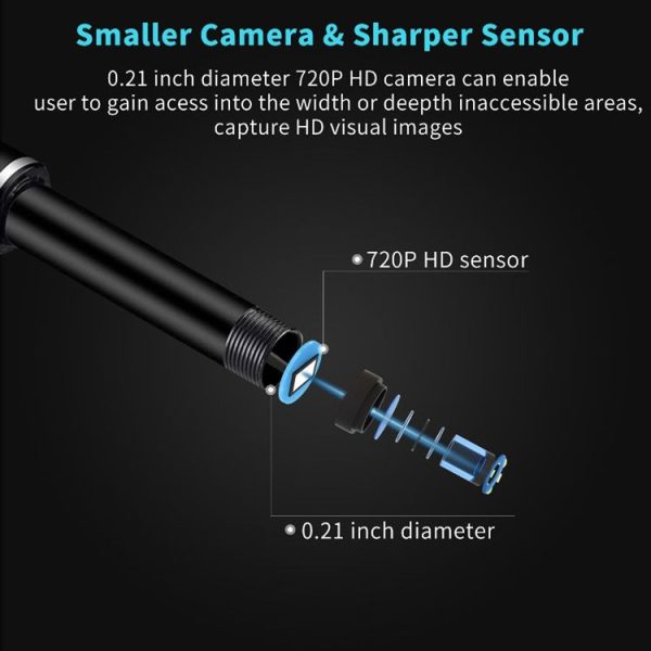 I96 0.3MP HD Visual Ear Nose Tooth Endoscope Borescope with 6 LEDs, Lens Diameter: 5.5mm, Length: 2m - Image 5