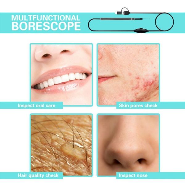 I96 0.3MP HD Visual Ear Nose Tooth Endoscope Borescope with 6 LEDs, Lens Diameter: 5.5mm, Length: 2m - Image 6