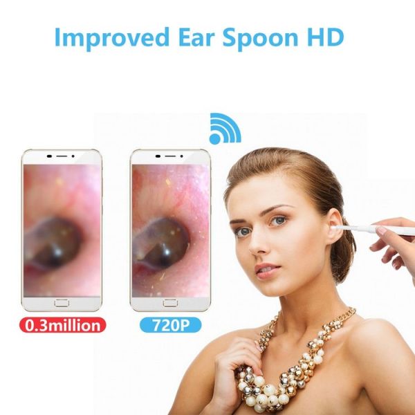 Inskam203 1.3MP HD Visual Eardrop Endoscope Borescope, IP67 Waterproof, Lens Diameter: 3.9mm, Length: 1.3m - Image 2