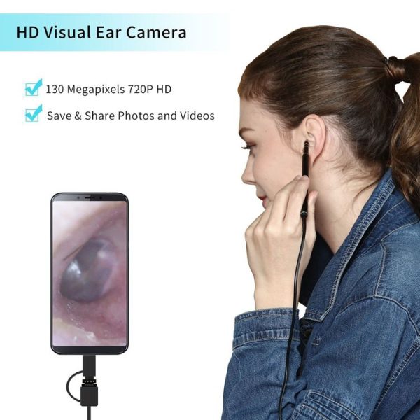 Iw99B 1.3MP WiFi HD Visual Eardrop Endoscope Borescope with 6 LEDs, IP67 Waterproof, Lens Diameter: 5.5mm, Length: 2m - Image 3