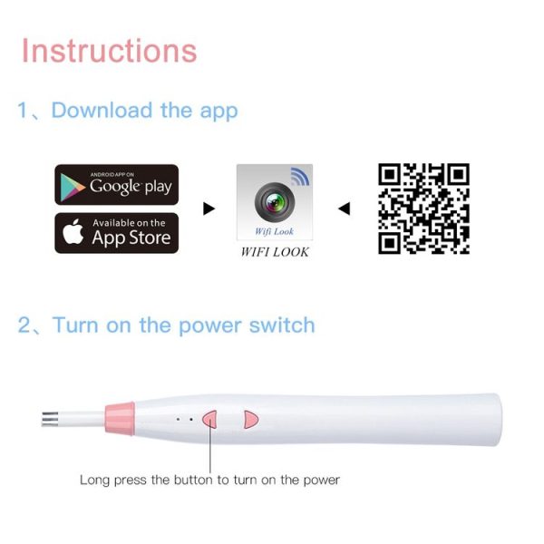 1.0MP HD Camera Wireless Visual Ear Cleaning Inspection Endoscope with 6 LEDs, IP67 Waterproof, Lens Diameter: 5.5mm, Handle Length: 15cm (Blue) - Image 12