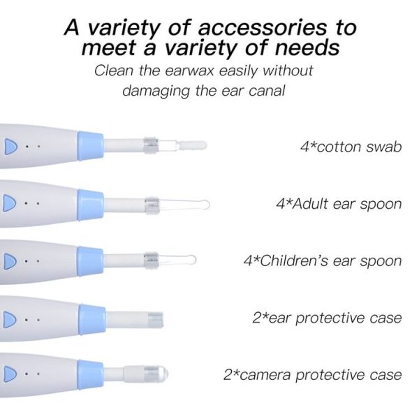 1.0MP HD Camera Wireless Visual Ear Cleaning Inspection Endoscope with 6 LEDs, IP67 Waterproof, Lens Diameter: 5.5mm, Handle Length: 15cm (Blue) - Image 4