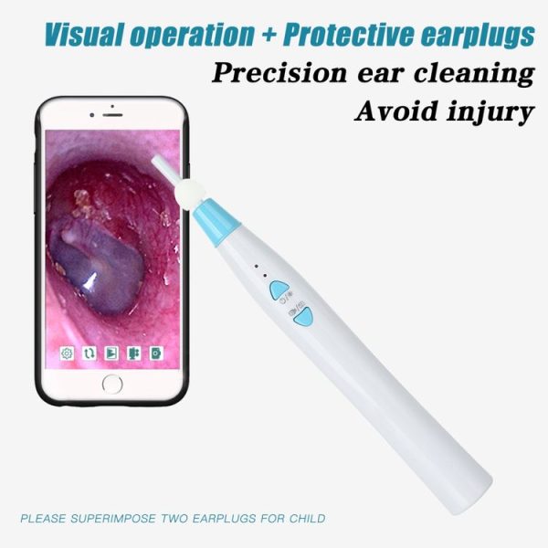 F180B 3.9mm Tiny Lens Diameter Integral WIFI Visual Earspoon Endoscope with 6 LEDs - Image 12